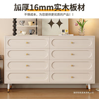 New Chinese Style Solid Wood Chest of Drawers with Storage for Bedroom Living Room Dining Room