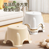Stackable Plastic Stool for Living Room, Bathroom, and Kids - Non-Slip and Space-Saving
