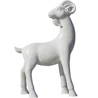 Abstract Sheep Sculpture for Outdoor Garden & Park Decor, Cartoon Bronze-Tone Animal Ornament
