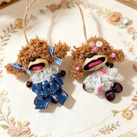 Big Mouth Bear Nut Shell Wind Chime Doll Backpack Charm