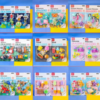 Cute Cartoon Mini Eraser Set for Students, Creative Space-Themed Erasers, School Supplies Gift