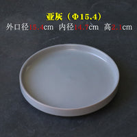 Ceramic and Plastic Plant Pot Saucers Round Drip Trays for Indoor Outdoor Planters