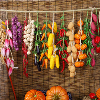 Artificial Vegetable String Decor for Kindergarten Autumn Harvest Theme