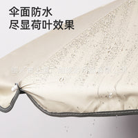 Outdoor Black Glue Sunshade Umbrella for Commercial Stalls, Portable Folding Large Sun Umbrella for Camping and Beach