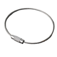 Steel Wire Rope Keychain Loop with PVC Coating for Luggage Tags and Key Rings