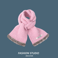 Korean Style Knitted Scarf for Winter - Fashionable, Breathable, Warm Neck Warmer