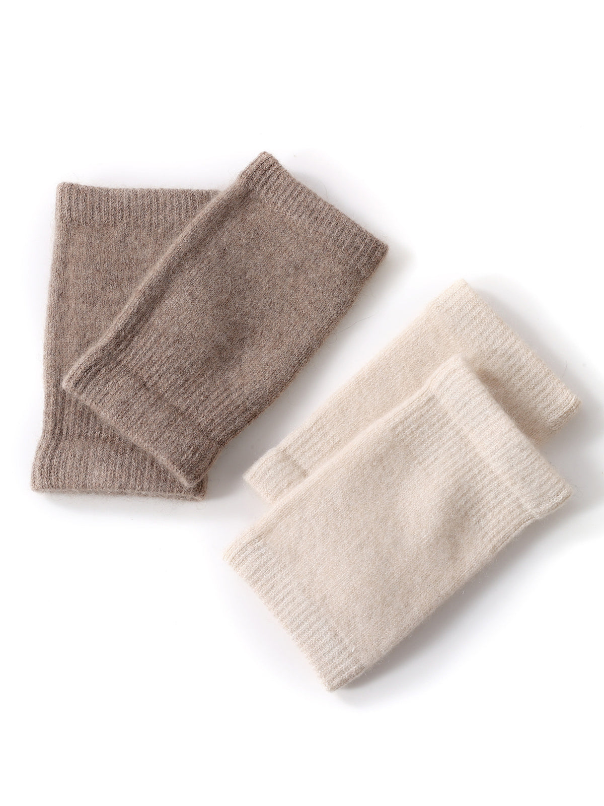 Unisex Cashmere Blend Knitted Wrist Warmers for Winter - Windproof & Thermal
