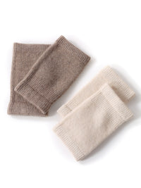 Unisex Cashmere Blend Knitted Wrist Warmers for Winter - Windproof & Thermal