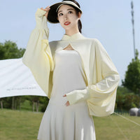 Women's UV Protection Sun Shawl Cape - Breathable Lightweight Cycling Sunscreen Jacket