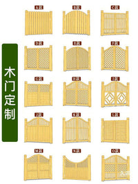 Outdoor Wood Fence Panel for Garden Patio Balcony Privacy Screen