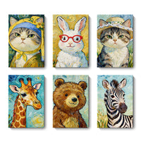 Van Gogh Style Animal Art Prints for Kids' Room Decor