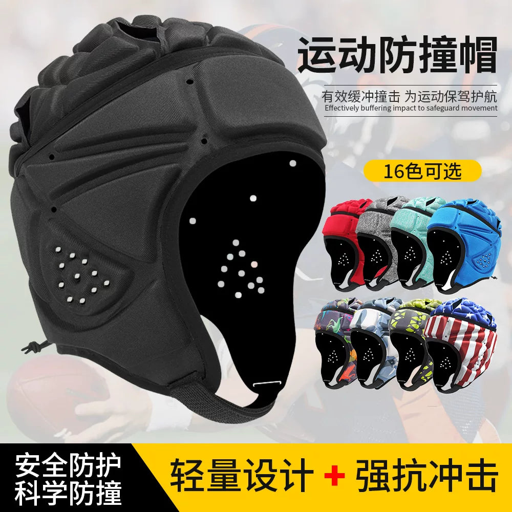 Sports Goalkeeper Helmet Rugby Headguard Padded Head Protector for Training and Impact Protection