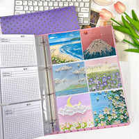 A4 9-Pocket Photo Album Pages for 3-inch Cards, Large Capacity Refill Sleeves