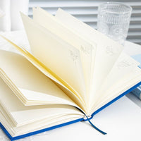 Qingheji Shiguangji A5 Hardcover Notebook with Blank Pages, Aesthetic Minimalist Journal