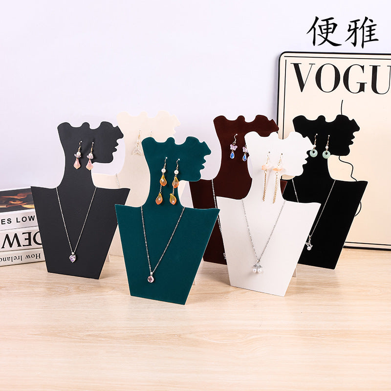 Foldable Jewelry Display Stand for Necklaces, Earrings, and Studs - Ideal for Retail, Live Streams, and Photography