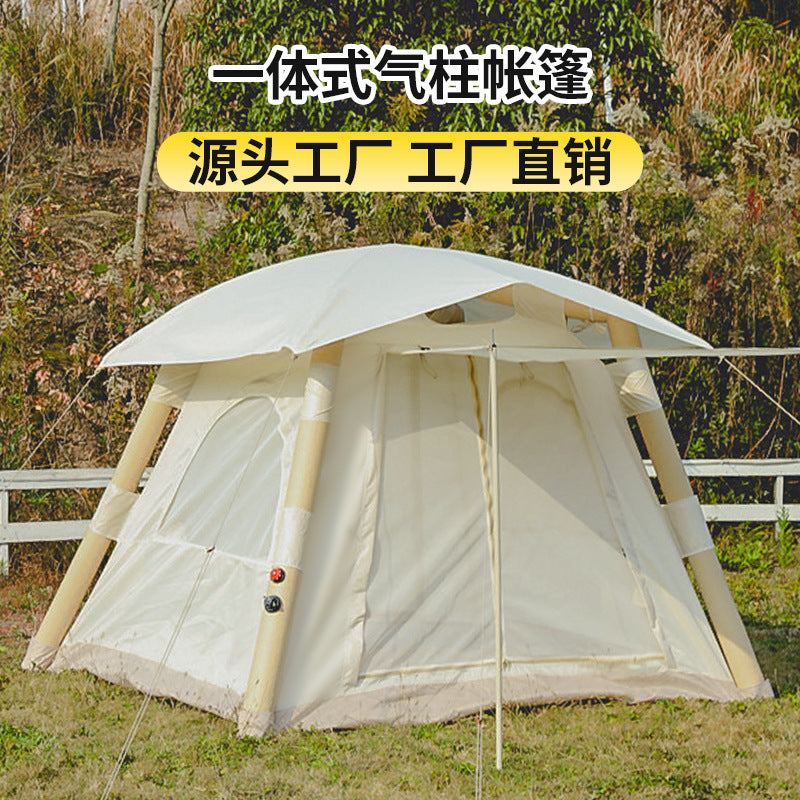 Inflatable Outdoor Camping Tent with Air Columns - 220cm Thickened Square Design for Parks and Leisure