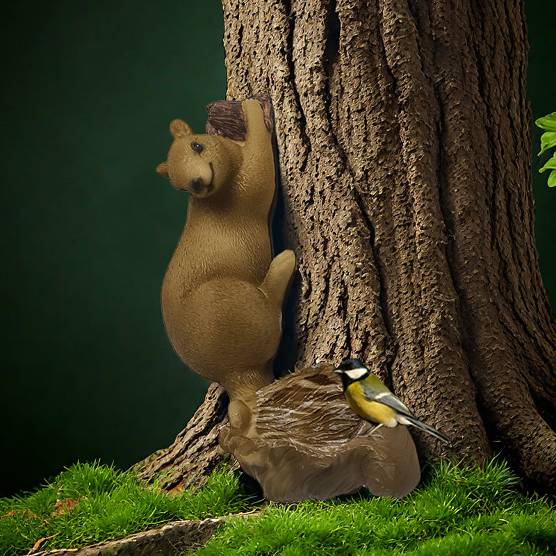 Squirrel Feeder Outdoor Garden Decoration Resin Bird Feeder