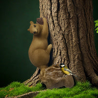 Squirrel Feeder Outdoor Garden Decoration Resin Bird Feeder