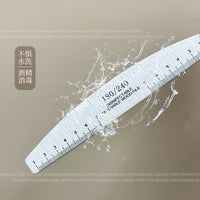 Professional Nail File Emery Board with Scale for Manicure Pedicure