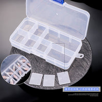 DIY Craft Storage Box with Lid, Clear Plastic Organizer for Beads, Jewelry, Nail Art Accessories