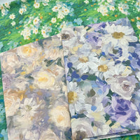 American Style Floral Print Cotton Linen Fabric for DIY Decor and Tablecloths