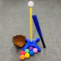 Kids Soft Baseball Bat Glove Set for Elementary Students, Softball Training Equipment, Practice Toy Baseball Bat Set