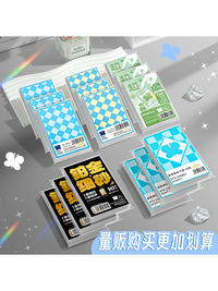 Star Student Card Sleeves with Storage Box - 50 Clear Flat Opening 20-Mil Sleeves per Pack