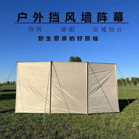 Outdoor Windproof Camping Screen Portable Windbreak Wall for Patio and Stall