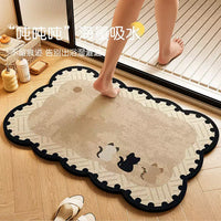 Diatomaceous Earth Bath Mat for Bathroom, Kitchen, Toilet, and Entryway - Super Absorbent and Non-Slip