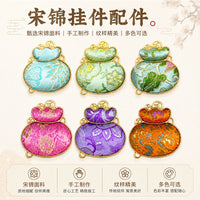 Song Brocade Lucky Bag Pendant for Hanfu, Phone, Keys, and Purses