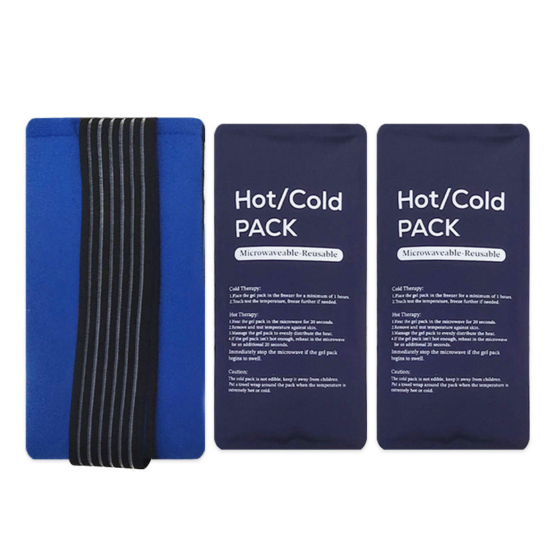 Reusable Gel Ice Pack with Wrap for Knee Joint Pain Relief, Hot and Cold Therapy