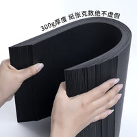 Solid Black Cardstock Paper for Crafts, Drawing, and Backgrounds