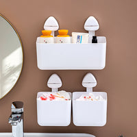 Suction Cup Wall-Mounted Facial Tissue Dispenser for Bathroom and Vanity