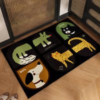 Vintage Diatomaceous Earth Bathroom Mat Absorbent Non-Slip Quick Dry Floor Mat for Toilet Entryway