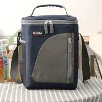 8L Thickened Insulated Lunch Bag Outdoor Food Cooler Leakproof Ice Pack for Drinks