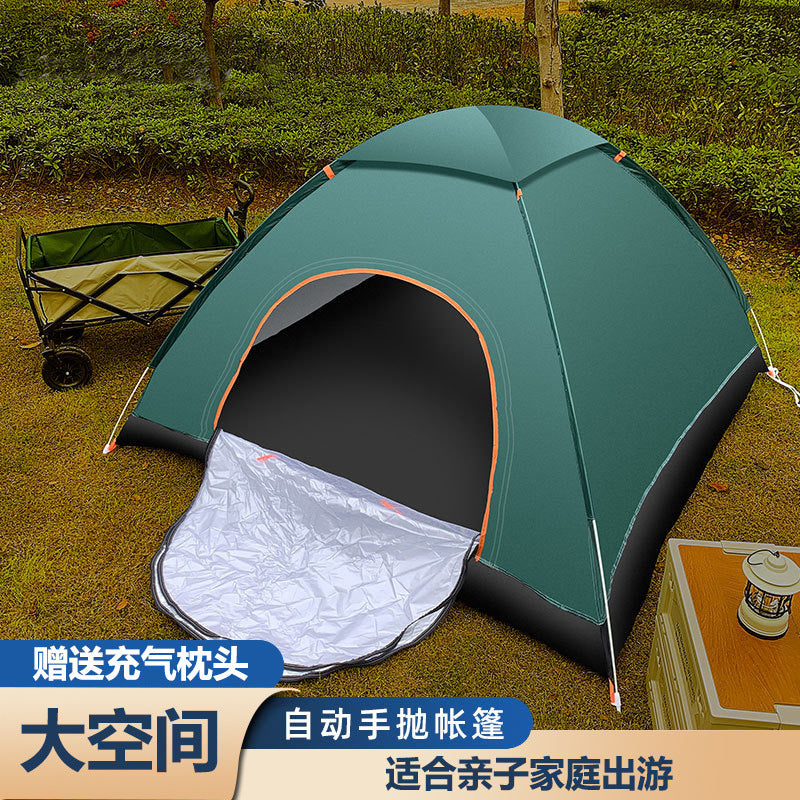 Automatic Pop-Up Camping Tent for 1-2 People - UV Protection & Insect Screen