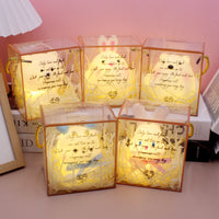 Cartoon Rabbit LED Night Light with Handle Bag, Perfect for Kids' Gifts and Party Favors