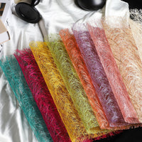 Crinkled Fiber Paper for Floral Arrangements and Gift Wrapping