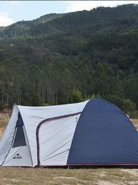 Outdoor Double-Layer UV Protection Camping Tent for 3-4 People, Sunshade Rainproof RV Awning for Family BBQ & Travel