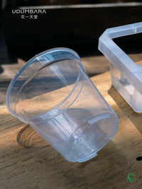 Clear Plastic Orchid Pot with Tray for Root Observation and Propagation