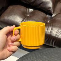Striped Ceramic Coffee Mug, 260ml