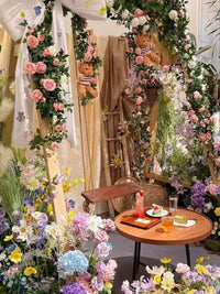 Monet Garden Artificial Rose Floral Arch for Wedding & Event Decor