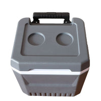 18L Portable Cooler Box with Wheels, Insulated Car Refrigerator for Food Delivery, Outdoor Plastic Ice Chest with Pull Rod