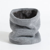 Winter Knitted Fleece Lined Neck Warmer Scarf for Cold Weather