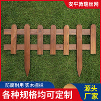 Outdoor Carbonized Wood Garden Fence Panel for Yard and Lawn Edging