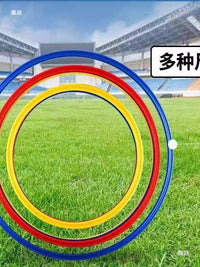 Soccer Training Agility Kit with Hoops for Basketball Dribbling & Speed Training Equipment