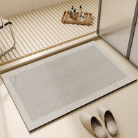 Minimalist Striped Diatomaceous Earth Absorbent Bathroom Mat
