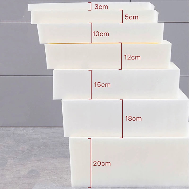 High-Density Sponge Sofa Cushion for Bay Window, 50D-65D Non-Collapsing Foam Pad