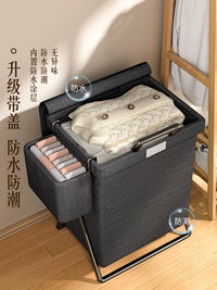 Foldable Laundry Hamper with Lid, Large Capacity Dirty Clothes Storage Basket for Bathroom and Home