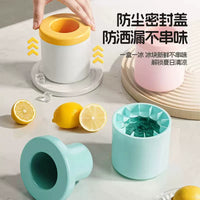 Squeeze Ice Maker Cup Silicone Ice Cube Mold Quick-Freeze Ice Box Home Ice Bucket Round Storage Container